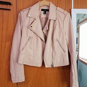 Forever 21 Small Blush Leather Jacket